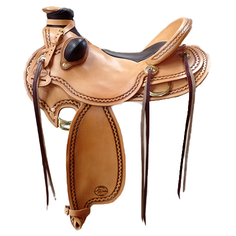 AK-Saddlery Buckaroo Oldtimer met Wade vork westernzadel 100-007