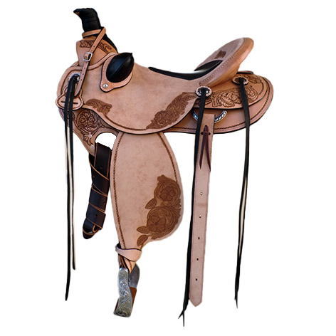 AK-Saddlery Buckaroo Oldtimer met Wade vork westernzadel 100-011