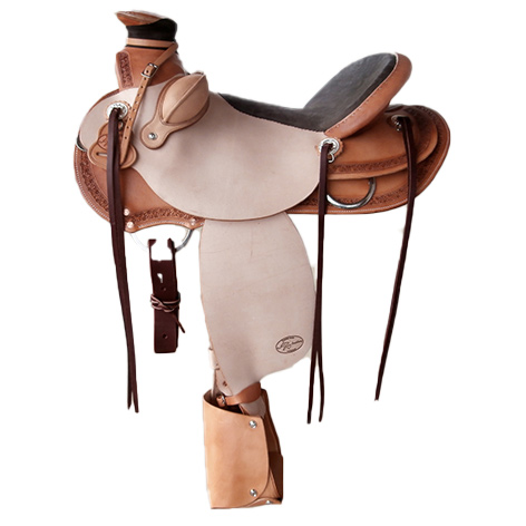 AK-Saddlery Buckaroo Oldtimer met Wade vork westernzadel 101-002