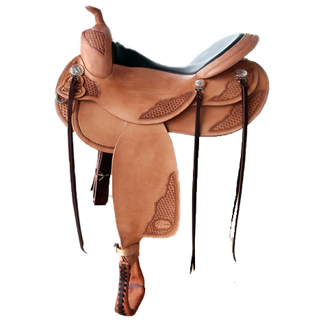 AK-Saddlery allround-westernzadel voor korte paarden 81-003