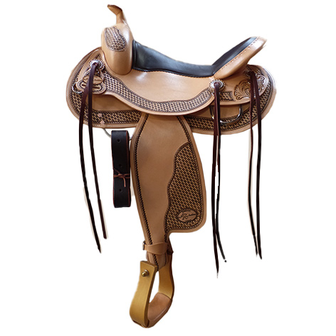 AK-Saddlery allround-westernzadel voor korte paarden 81-012