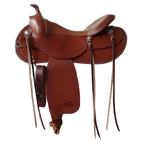 AK-Saddlery allround-westernzadel voor korte paarden 81-013