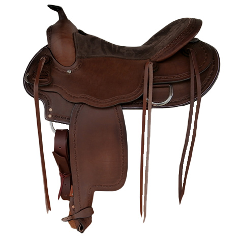 AK-Saddlery vrijetijds-westernzadel voor brede paarden 86-001