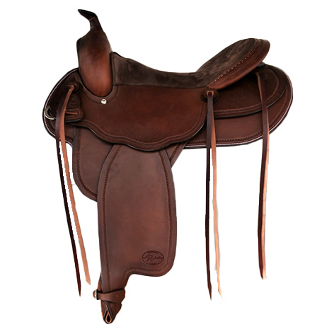 AK-Saddlery vrijetijds-westernzadel voor brede paarden 86-002