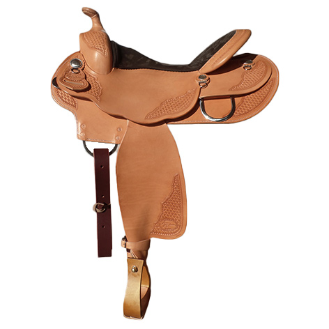 AK-Saddlery vrijetijds-westernzadel voor brede paarden 86-003